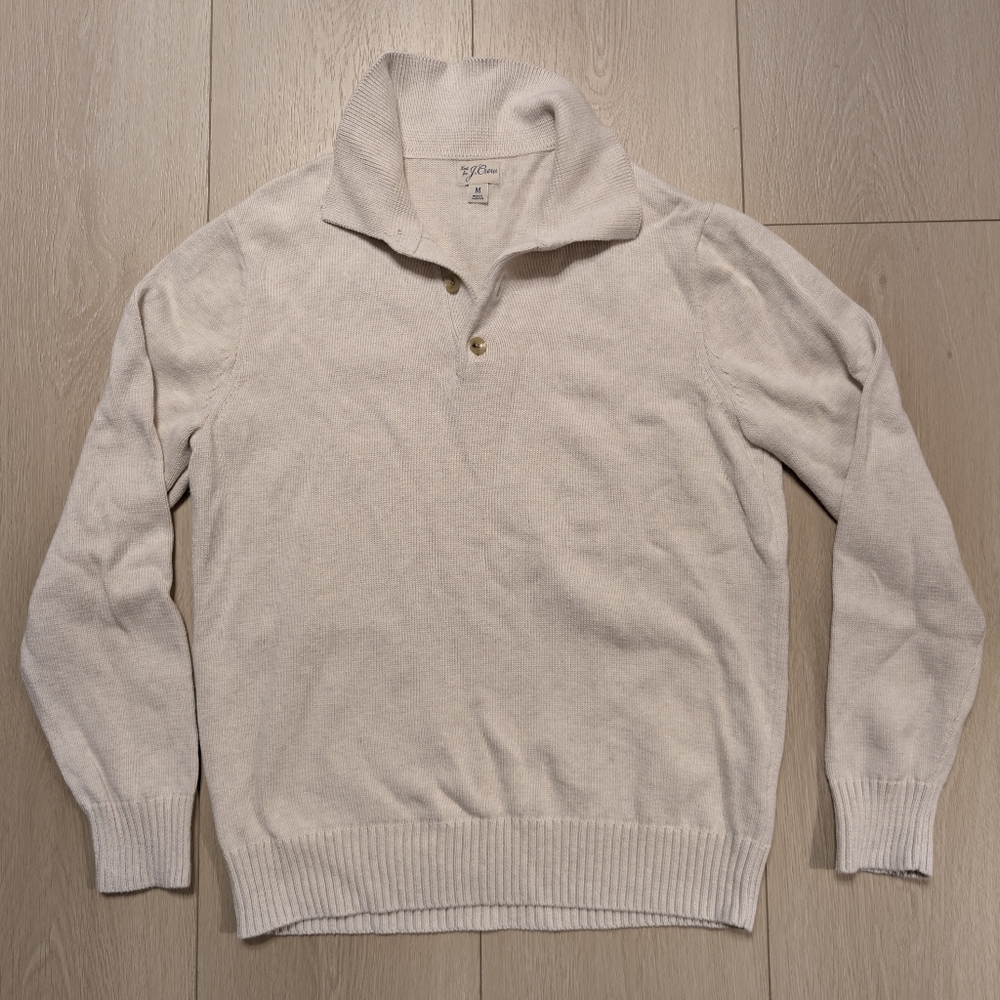 J. Crew Men's Cream Sweater